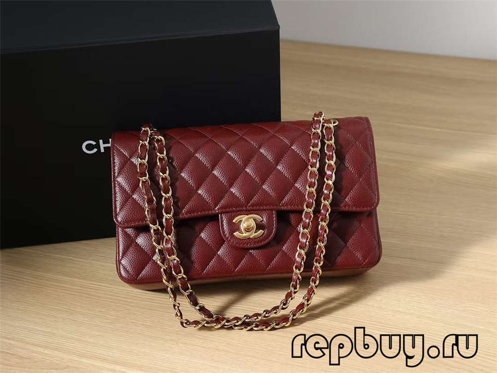 Kantong replika CHANEL Klasik Flap top hideung emas hideung pérak emas beureum tilu warna kontras 25cm (Edisi 2022)-Pangalusna kualitas palsu Louis Vuitton Kantong Toko Online, Replica desainer kantong ru