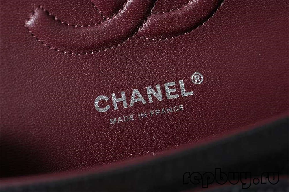 CHANEL Classic Flap top replika çantalar siyah gümüş tokalı 25cm iç cep detayı (2022 Son)-En İyi Kalite Sahte Louis Vuitton Çanta Online Mağazası, Çoğaltma tasarımcı çanta ru