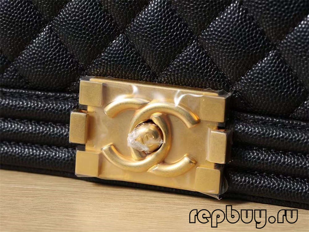 Chanel Le boy top replica handbags small gold buckle detail (2022 Latest)-Best Quality Fake designer Bag Review, Replica designer bag ru