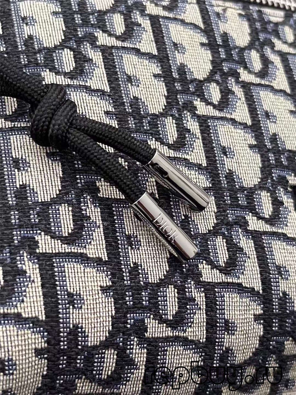 Bossa de lona rèplica superior Dior amb brodat blau Detalls d’impressió obliqua (edició 2022)-Botiga en línia de bosses falses de Louis Vuitton de millor qualitat, rèplica de bosses de disseny ru