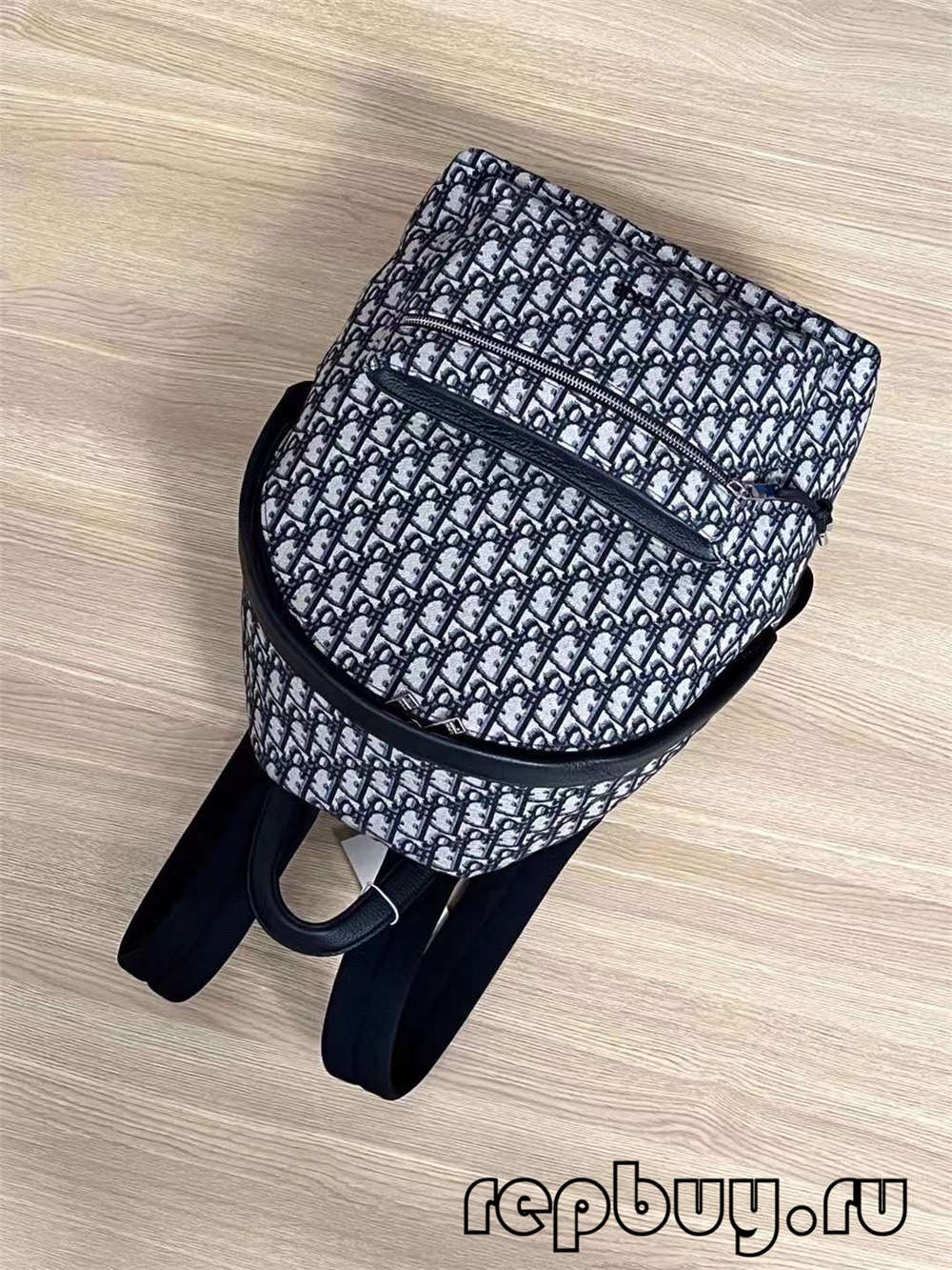 Bossa de lona rèplica superior Dior amb brodat blau Detalls d’impressió obliqua (edició 2022)-Botiga en línia de bosses falses de Louis Vuitton de millor qualitat, rèplica de bosses de disseny ru