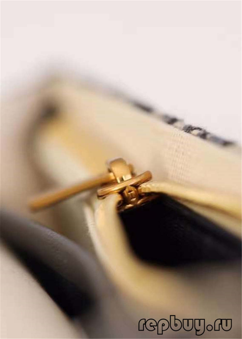 Dior top replika kantong clutch sadel 22cm lawon jacquard biru Rincian karajinan cetak serong (Edisi 2022)-Pangalusna kualitas palsu Louis Vuitton Kantong Toko Online, Replica desainer kantong ru