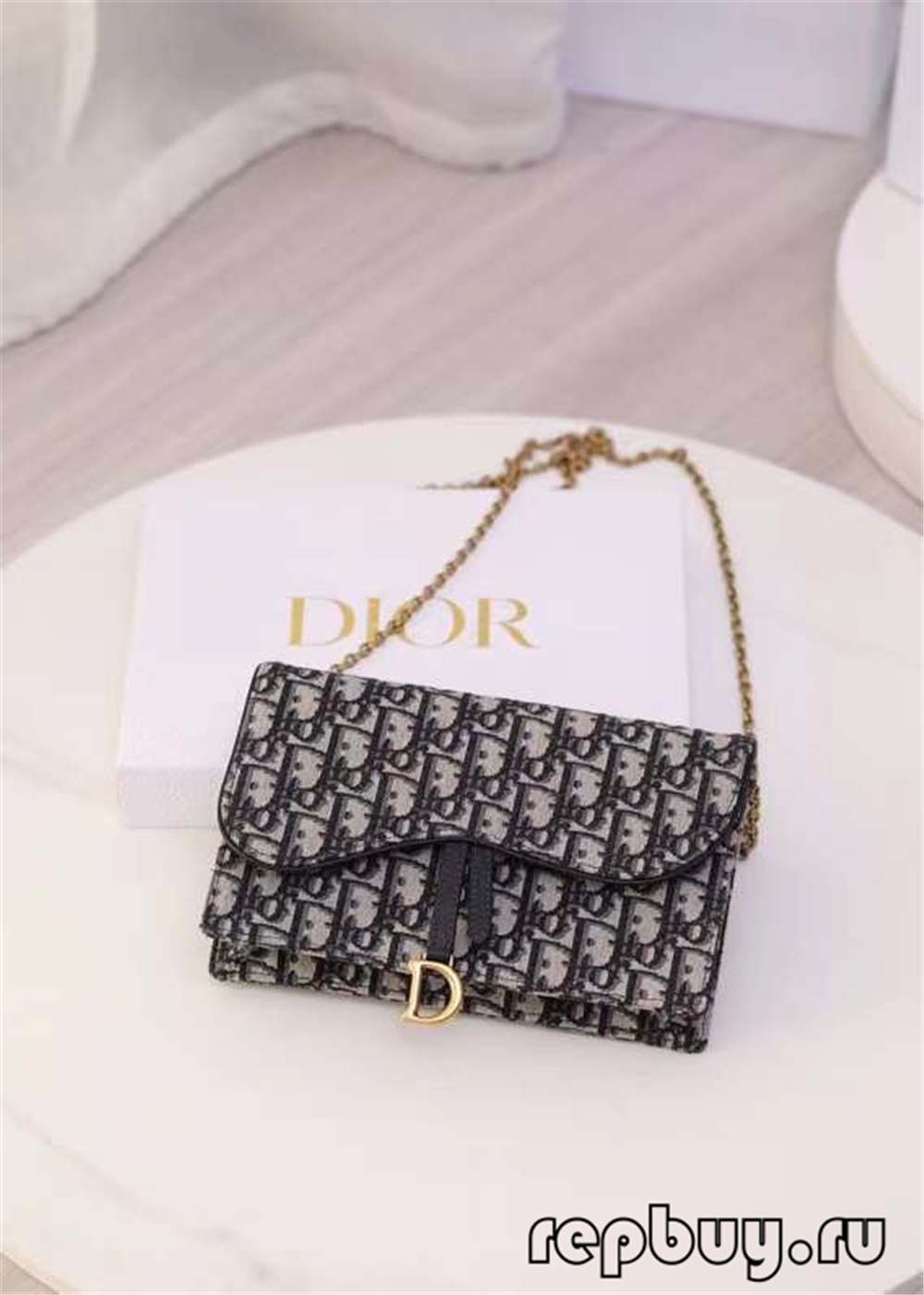 Dior top replika kantong clutch sadel 22cm lawon jacquard biru cetak serong (2022 panganyarna)-Pangalusna kualitas palsu Louis Vuitton Kantong Toko Online, Replica desainer kantong ru