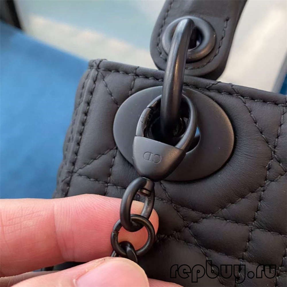 LADY DIOR Mini Black Top Replica Handbags Matte Cowhide Real or Fake Check (2022 Special)-Bescht Qualitéit Fake Louis Vuitton Bag Online Store, Replica Designer Bag ru