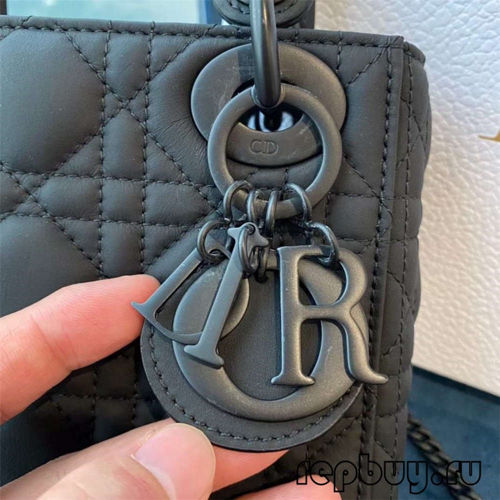 LADY DIOR Mini Black Top Replica Handbags Matte Cowhide Real or Fake Check (2022 Special)-Bescht Qualitéit Fake Louis Vuitton Bag Online Store, Replica Designer Bag ru