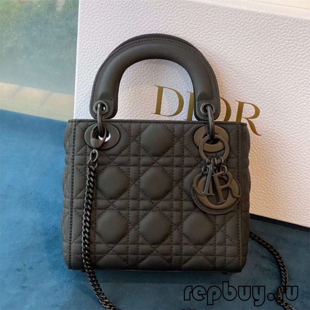 LADY DIOR Mini Black Top Replica Handbags Matte Cowhide Real or Fake Check (2022 Special)-Bescht Qualitéit Fake Louis Vuitton Bag Online Store, Replica Designer Bag ru