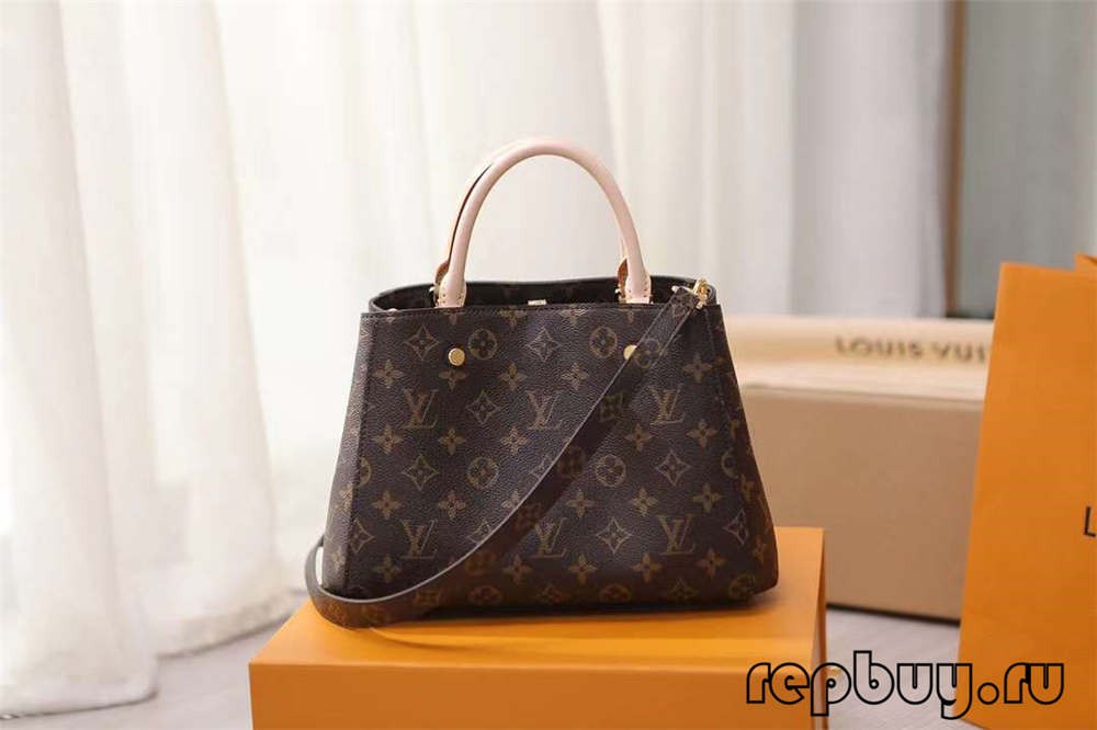 Louis Vuitton M41055 29cm Montaigne BB Top Replica Kantong (2022 diropéa)-Pangalusna kualitas palsu Louis Vuitton Kantong Toko Online, Replica desainer kantong ru