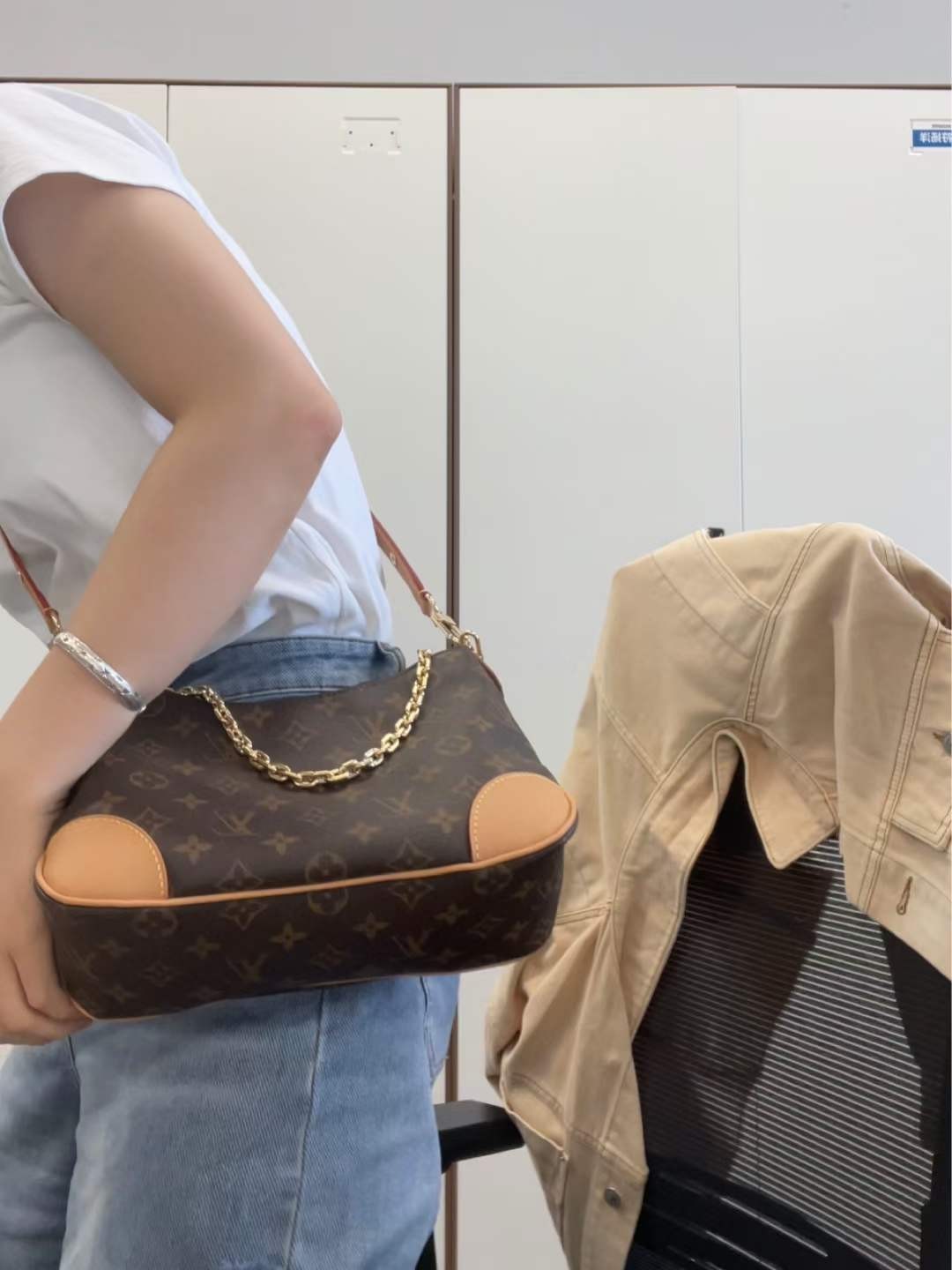 Louis Vuitton M45832 كرواسون مع جلد أصفر بولوني حقائب يد متماثلة علوية تأثير الجزء العلوي من الجسم (2022 محدث)-Best Quality Fake Louis Vuitton Bag Online Store ، حقيبة مصمم طبق الأصل ru