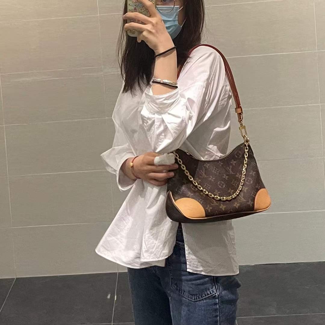 Louis Vuitton M45832 كرواسون مع جلد أصفر بولوني حقائب يد متماثلة علوية تأثير الجزء العلوي من الجسم (2022 محدث)-Best Quality Fake Louis Vuitton Bag Online Store ، حقيبة مصمم طبق الأصل ru