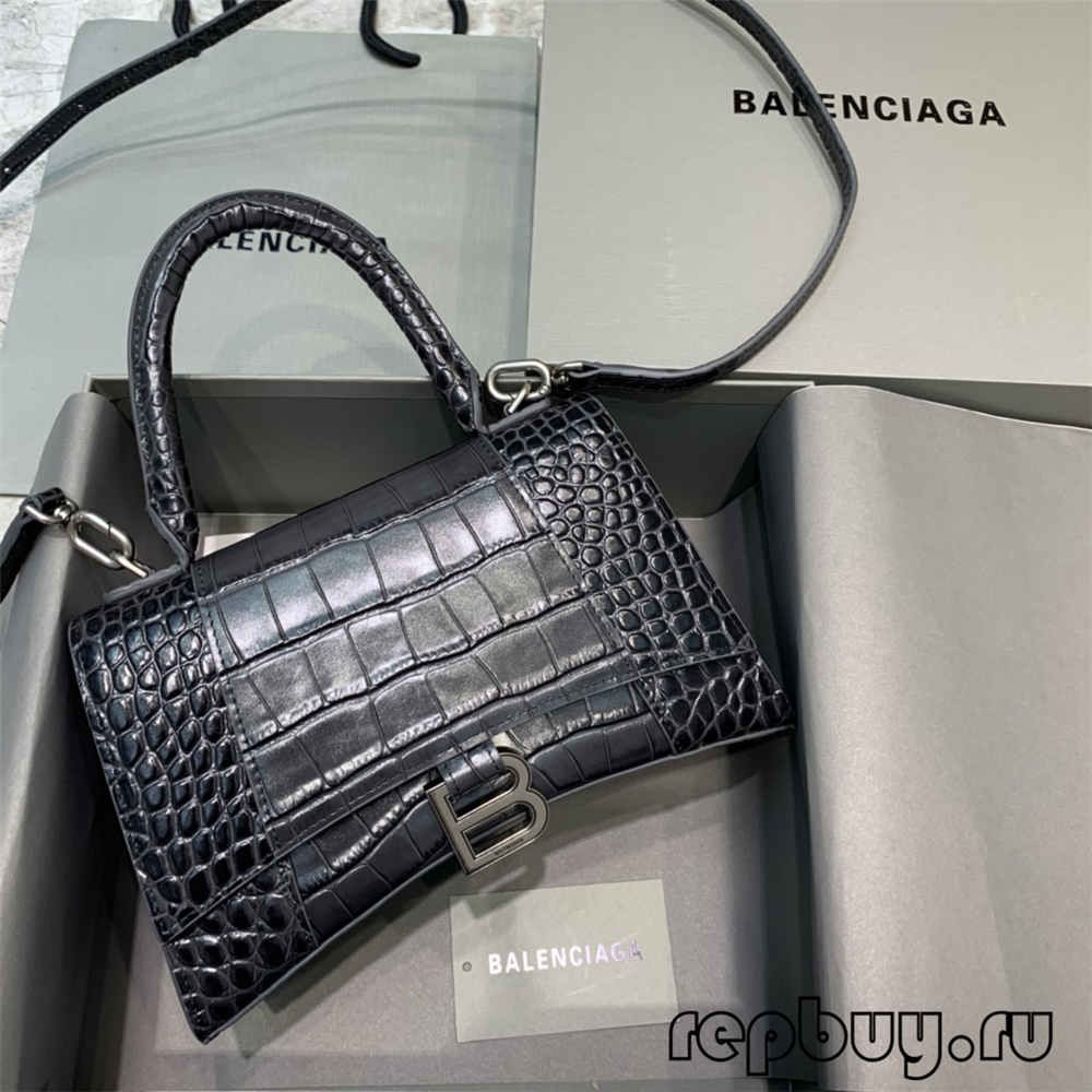 Balenciaga Hourglass Black Crocodile أفضل أكياس متماثلة الجودة (أحدث 2022)-Best Quality Fake Louis Vuitton Bag Online Store ، حقيبة مصمم طبق الأصل ru