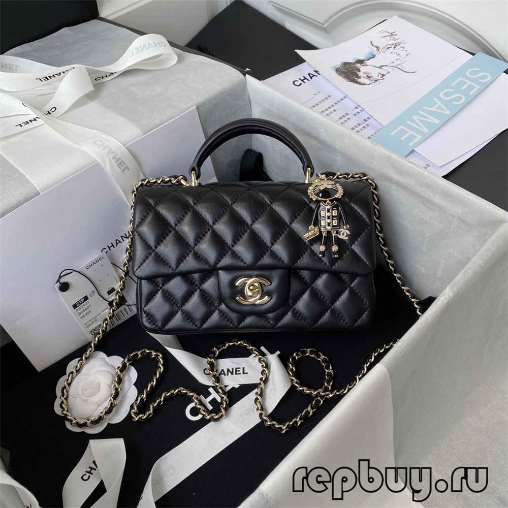 Chanel Mini κλασική λαβή με πτερύγιο Καλύτερης ποιότητας τσάντες Replica (2022 τελευταία)-Καλύτερης ποιότητας Fake Louis Vuitton Ηλεκτρονικό κατάστημα, Replica designer bag ru