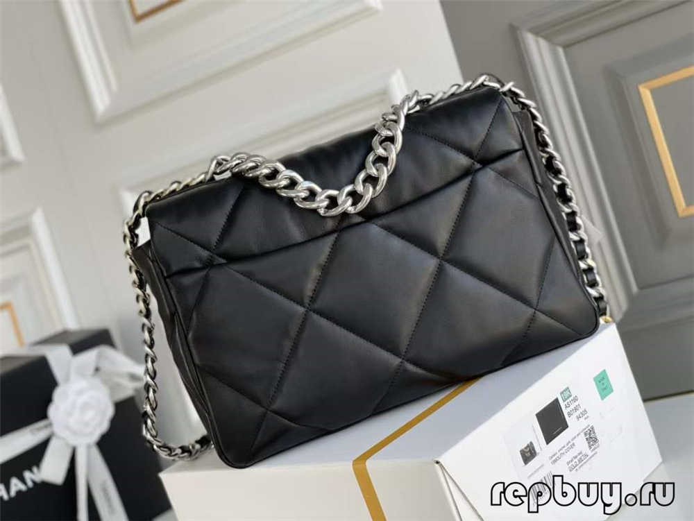 Kantong réplika Chanel 19 Hideung emas hideung ngaitkeun kualitas luhur (2022 diropéa)-Pangalusna kualitas palsu Louis Vuitton Kantong Toko Online, Replica desainer kantong ru