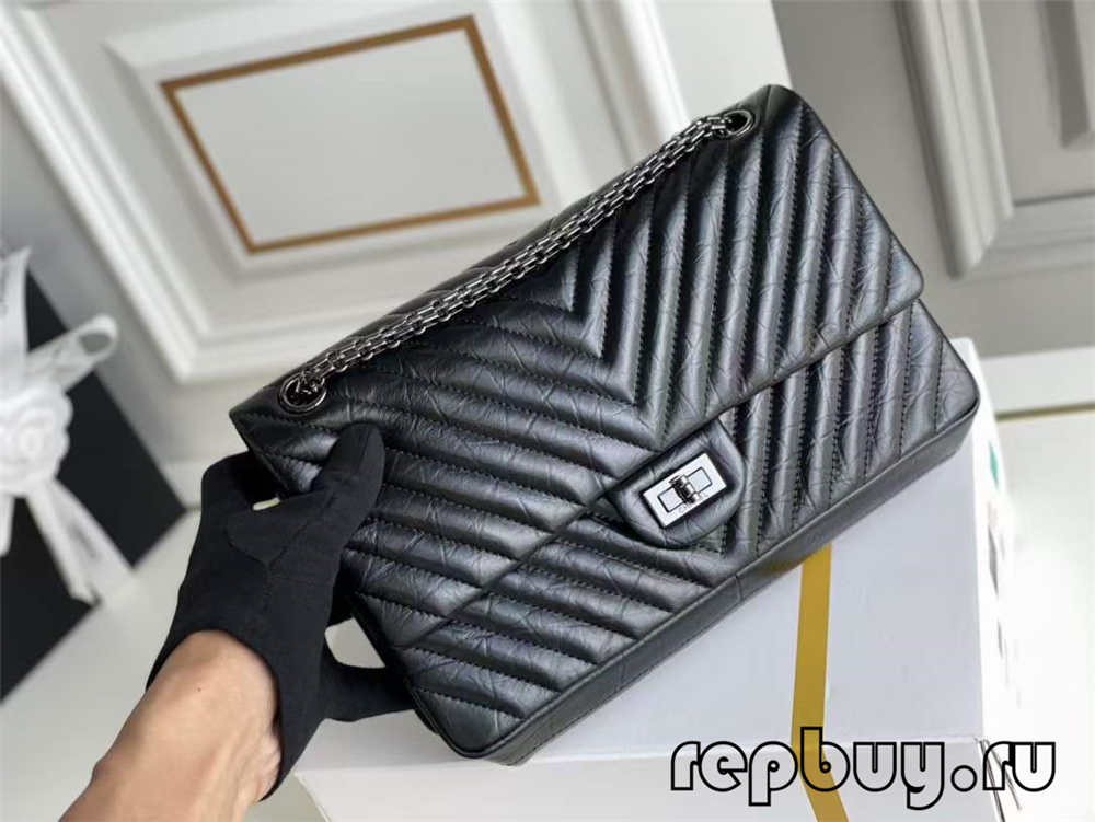 I-CHANEL 2.55 ibhegi yomgangatho ophezulu we-replica yeLambskin (ihlaziyiwe ngo-2022)-Umgangatho ogqwesileyo woMgangatho weFake weLouis Vuitton kwiVenkile ye-Intanethi, ibhegi yomyili weReplica ru