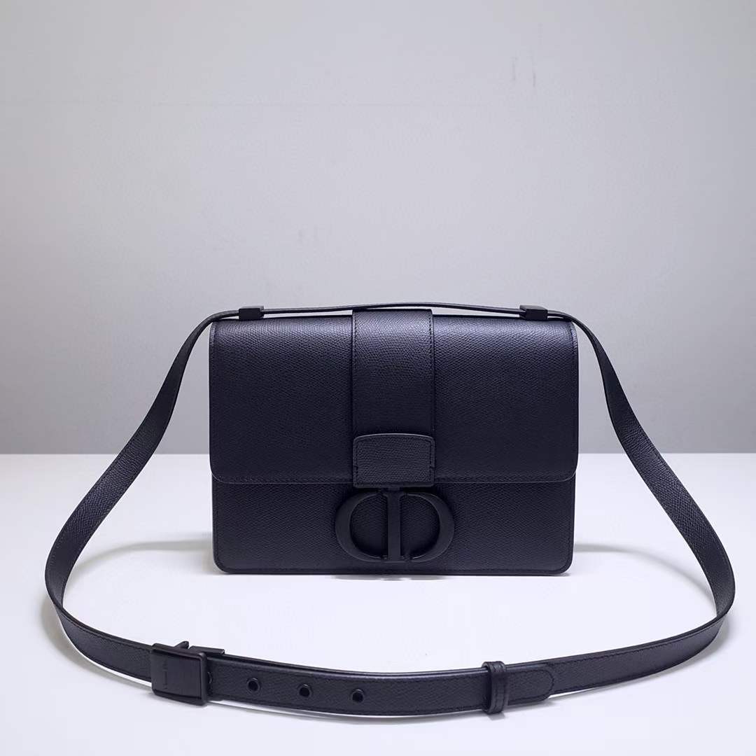 Dior 30 Montaigne Frosted Black Buckle ምርጥ ጥራት ያለው ቅጂ ቦርሳ (የዘመነ 2022)-Best Quality Fake Louis Vuitton Bag Online Store, Replica designer bag ru