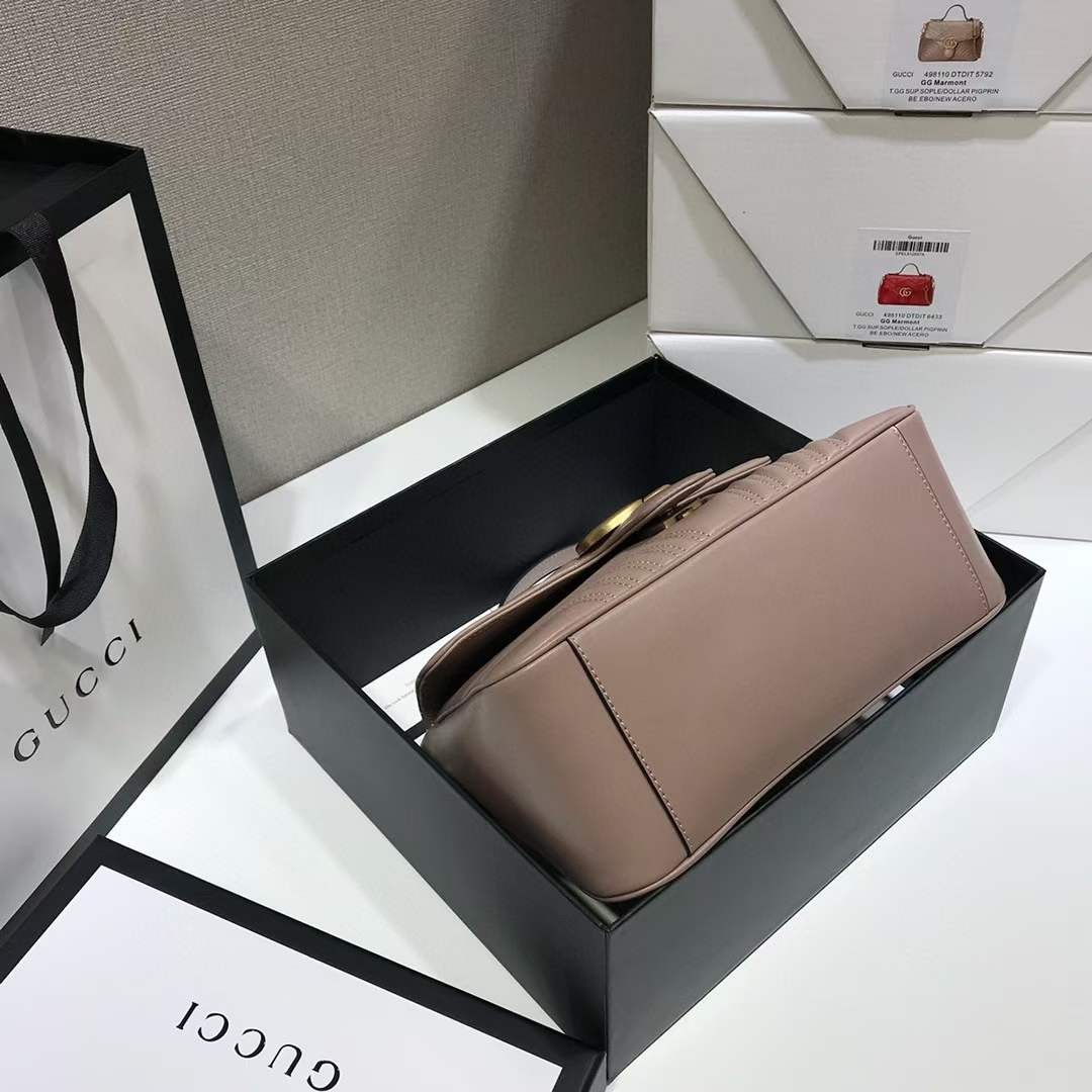 حقيبة Gucci GG Marmont المزودة بمقبض أفضل جودة طبق الأصل (محدّثة لعام 2022)-Best Quality Fake Louis Vuitton Bag Online Store ، حقيبة مصمم طبق الأصل ru