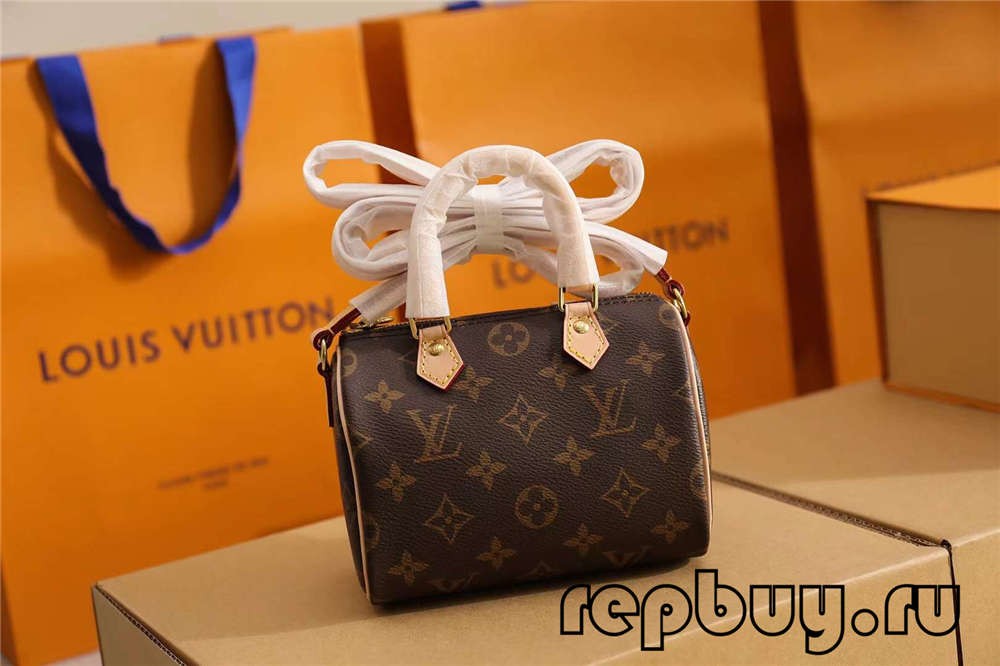 Borse replica di alta qualità Louis Vuitton M81085 Nano Speedy 16cm（Ultime 2022）-Negozio in linea della borsa falsa di Louis Vuitton di migliore qualità, borsa del progettista della replica ru