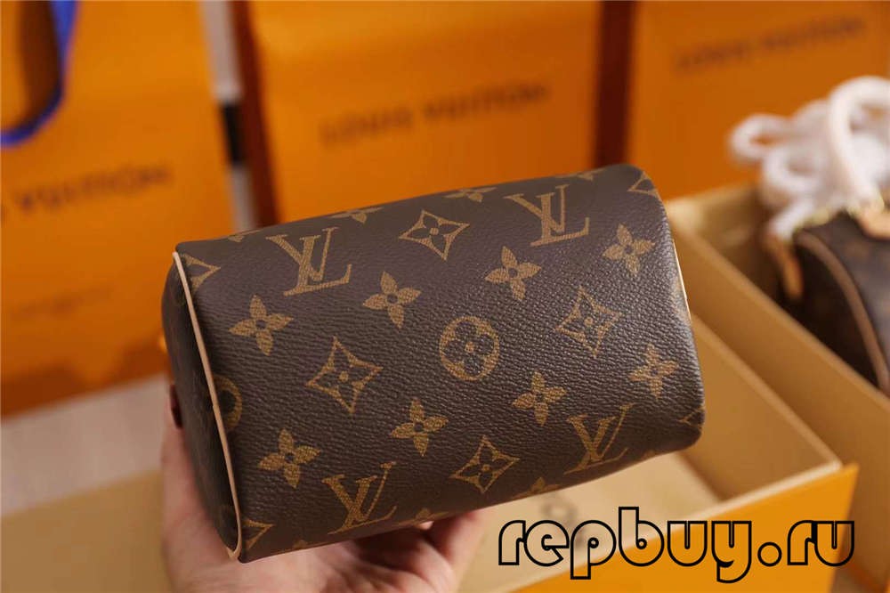 Borse replica di alta qualità Louis Vuitton M81085 Nano Speedy 16cm（Ultime 2022）-Negozio in linea della borsa falsa di Louis Vuitton di migliore qualità, borsa del progettista della replica ru
