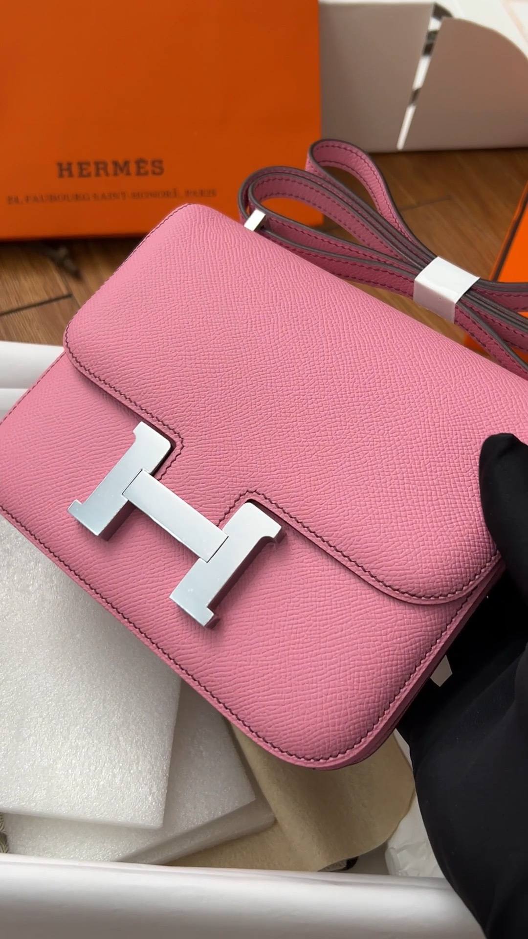 Best Replica Handbags Storetop replica handmade Hermes Constance 19 bag pink Epsom leather(Jan 2026 updated)-Best Quality Fake Louis Vuitton Bag Online Store, Replica designer bag ru