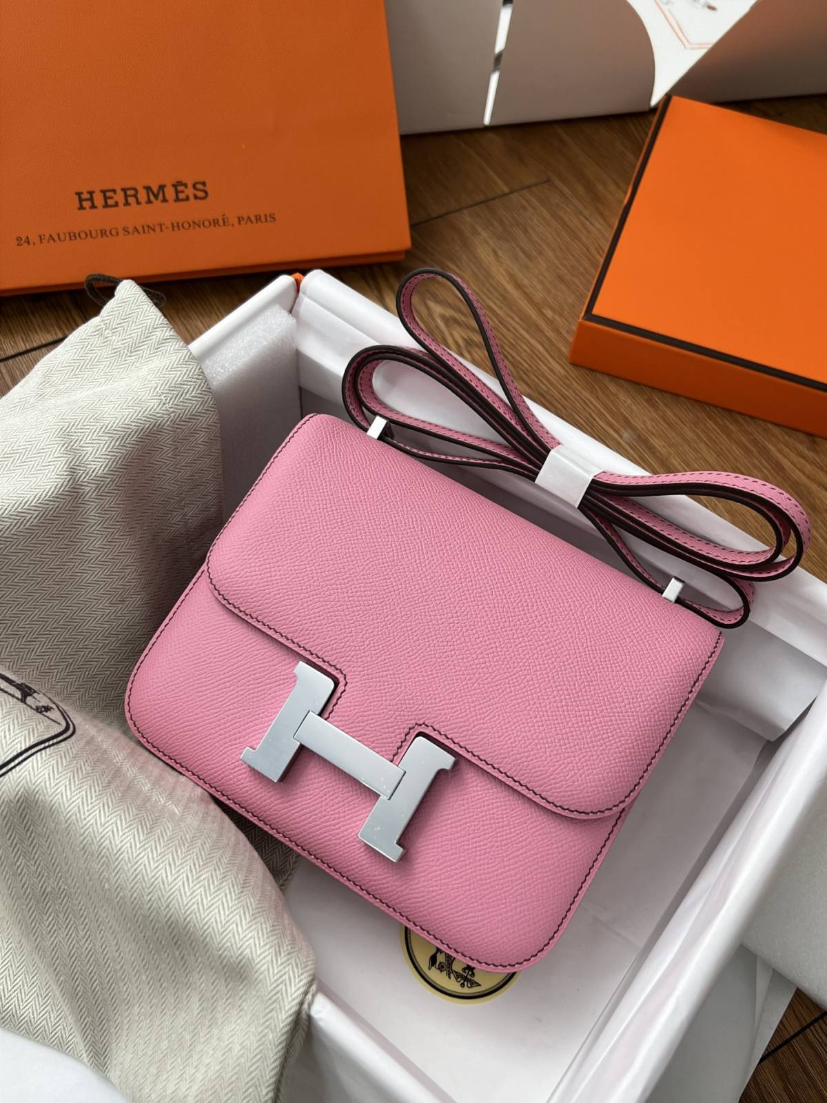 Best Replica Handbags Storetop replica handmade Hermes Constance 19 bag pink Epsom leather(Jan 2026 updated)-Best Quality Fake Louis Vuitton Bag Online Store, Replica designer bag ru