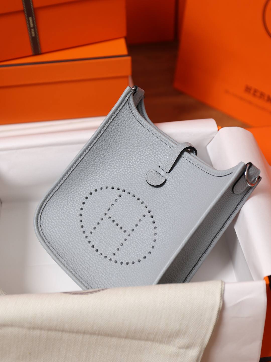 Best Replica Handbags Storehandmade Hermes Evelyne 19 bag in Togo blue(Jan 2026 updated)-Best Quality Fake Louis Vuitton Bag Online Store, Replica designer bag ru