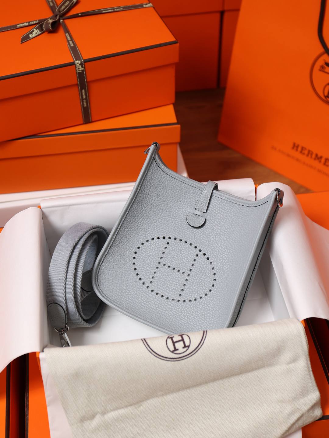 Best Replica Handbags Storehandmade Hermes Evelyne 19 bag in Togo blue(Jan 2026 updated)-Best Quality Fake Louis Vuitton Bag Online Store, Replica designer bag ru