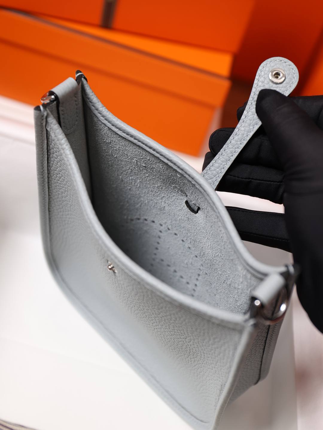 Best Replica Handbags Storehandmade Hermes Evelyne 19 bag in Togo blue(Jan 2026 updated)-Best Quality Fake Louis Vuitton Bag Online Store, Replica designer bag ru