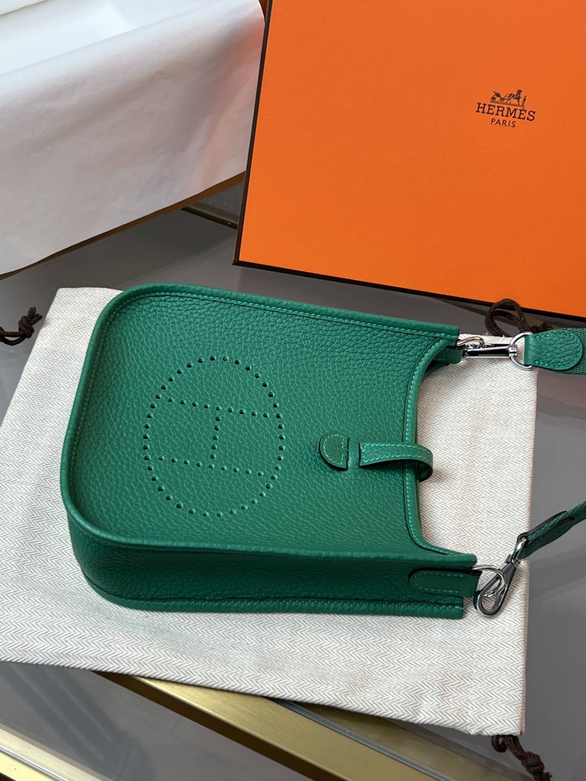 Best Replica Handbags Storehandmade Hermes Evelyne 19 new green color (Feb 2026 updated)-Best Quality Fake Louis Vuitton Bag Online Store, Replica designer bag ru