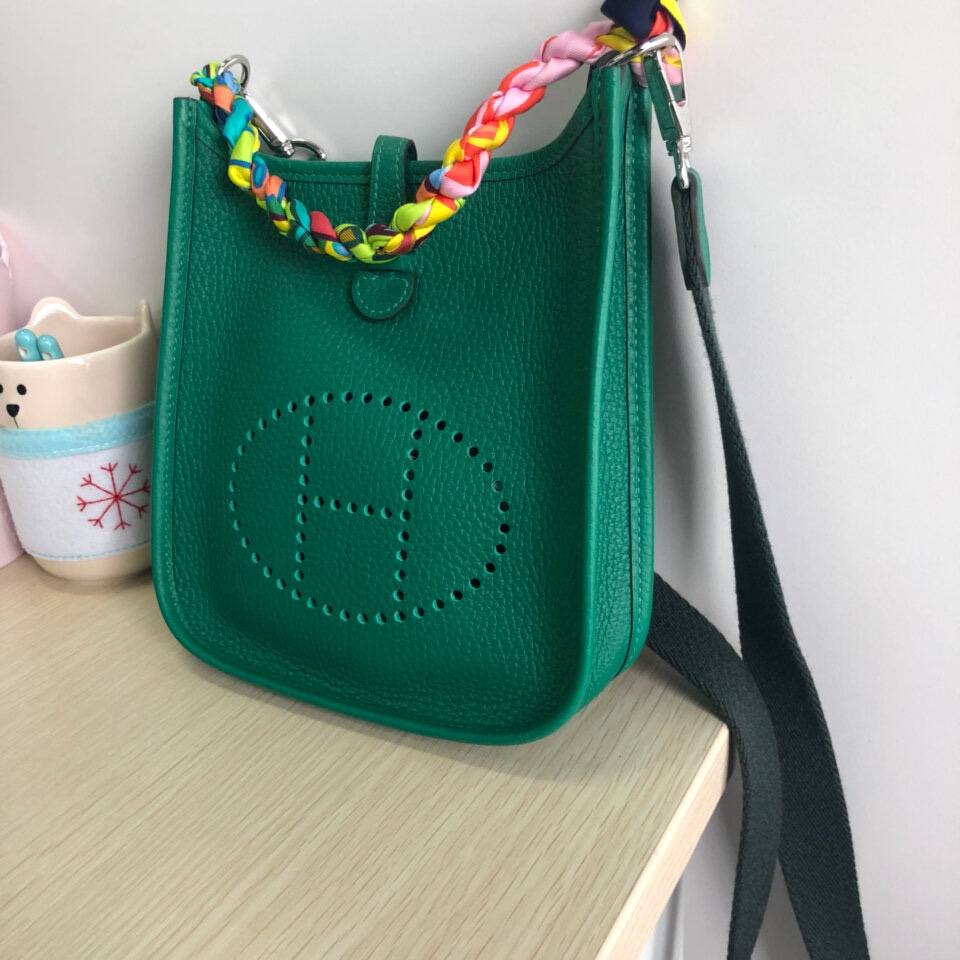 Best Replica Handbags Storehandmade Hermes Evelyne 19 new green color (Feb 2026 updated)-Best Quality Fake Louis Vuitton Bag Online Store, Replica designer bag ru