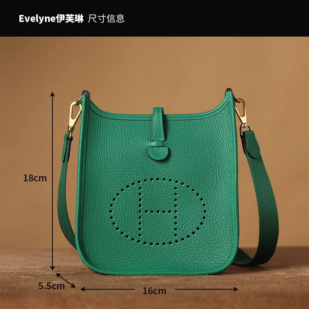 Best Replica Handbags Storehandmade Hermes Evelyne 19 new green color (Feb 2026 updated)-Best Quality Fake Louis Vuitton Bag Online Store, Replica designer bag ru