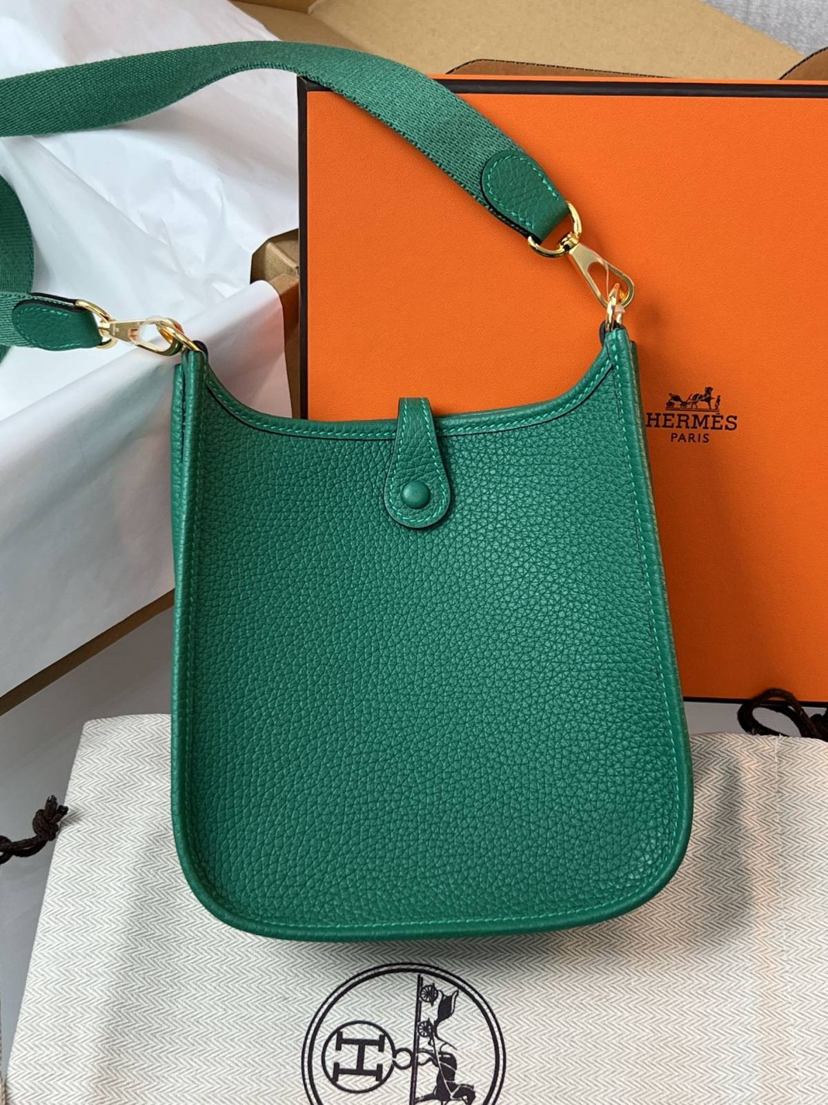 Best Replica Handbags Storehandmade Hermes Evelyne 19 new green color (Feb 2026 updated)-Best Quality Fake Louis Vuitton Bag Online Store, Replica designer bag ru