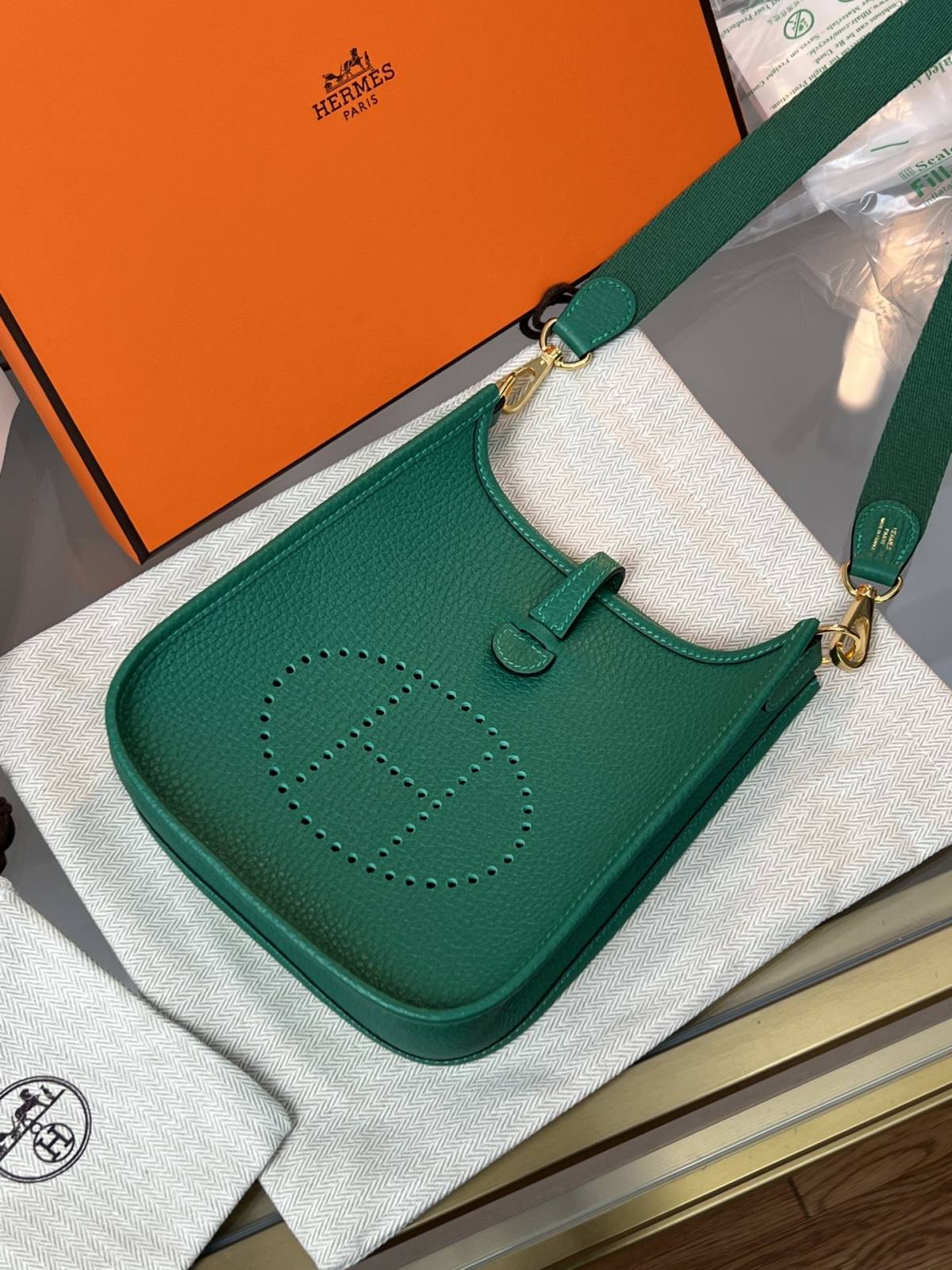 Best Replica Handbags Storehandmade Hermes Evelyne 19 new green color (Feb 2026 updated)-Best Quality Fake Louis Vuitton Bag Online Store, Replica designer bag ru