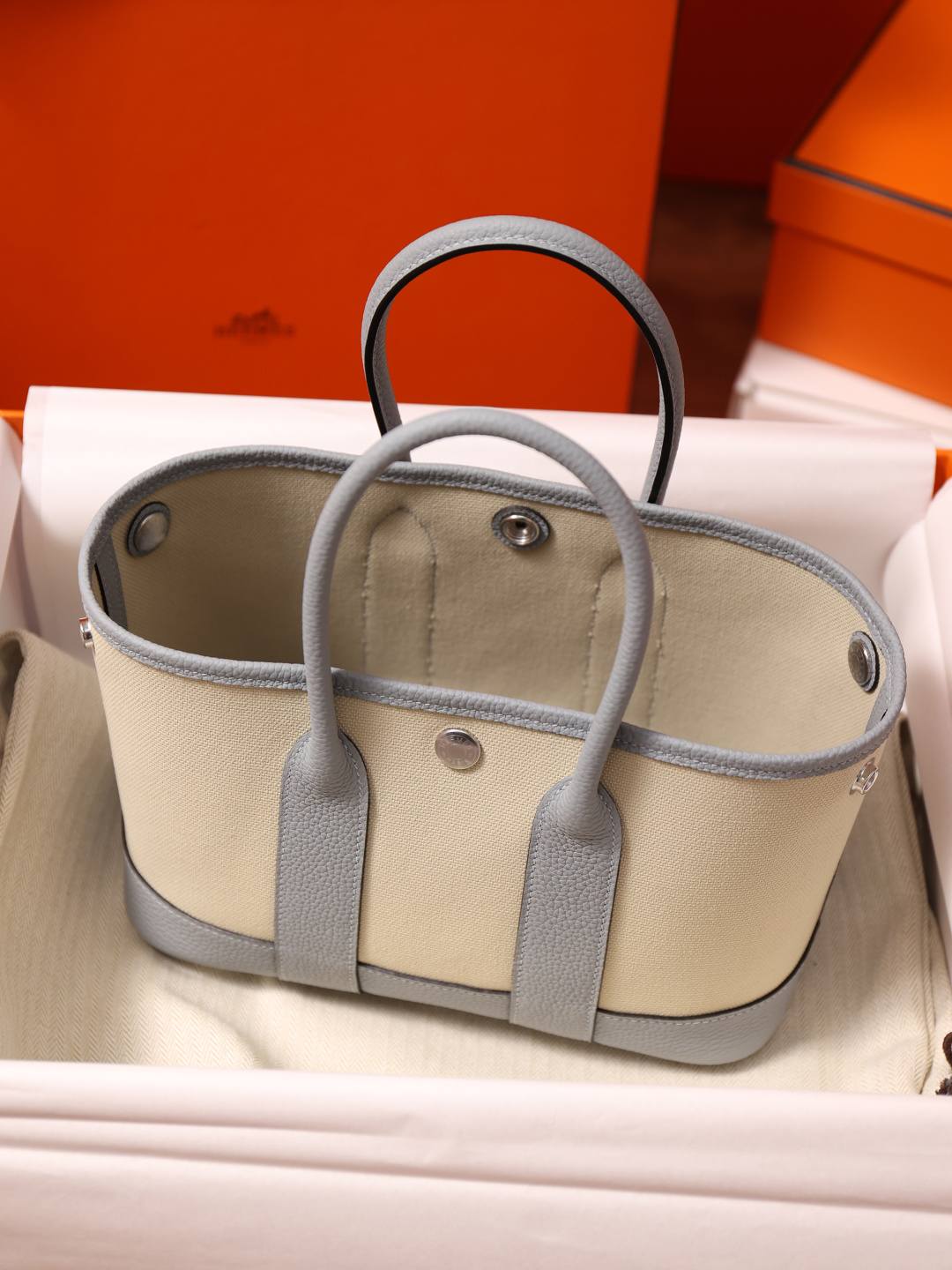 Best Replica Handbags Storehandmade Hermes Garden Party 23 bag in blue grey togo leather(Feb 2026 updated)-Labing Maayo nga Kalidad nga Peke nga Louis Vuitton Bag Online Store, Replica designer bag ru