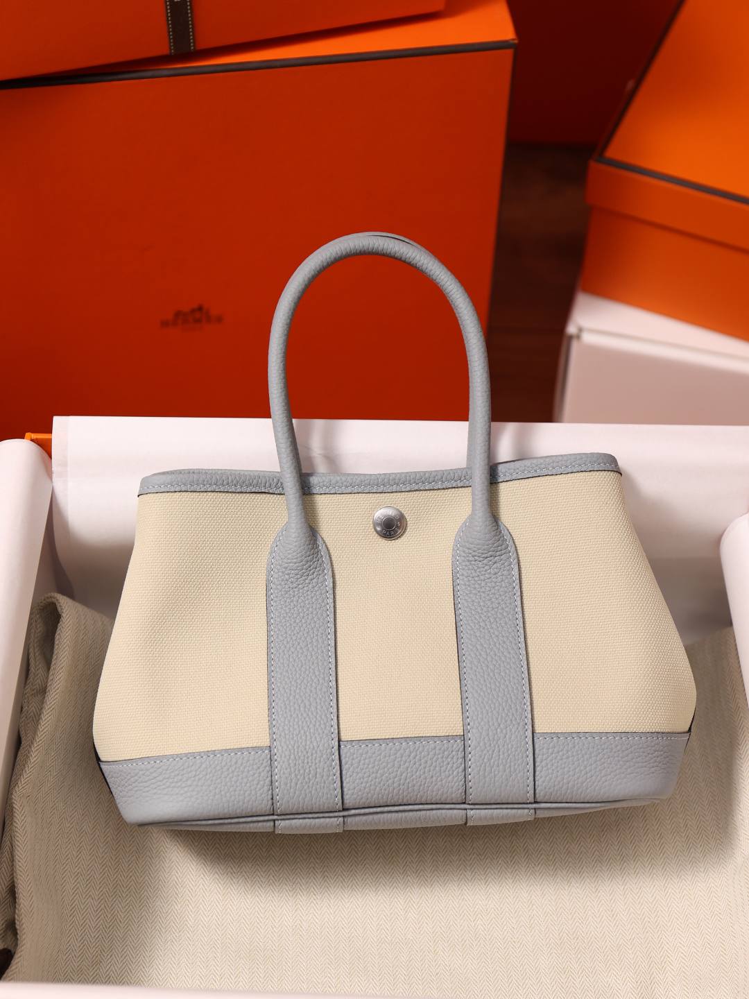 Best Replica Handbags Storehandmade Hermes Garden Party 23 bag in blue grey togo leather(Feb 2026 updated)-Labing Maayo nga Kalidad nga Peke nga Louis Vuitton Bag Online Store, Replica designer bag ru