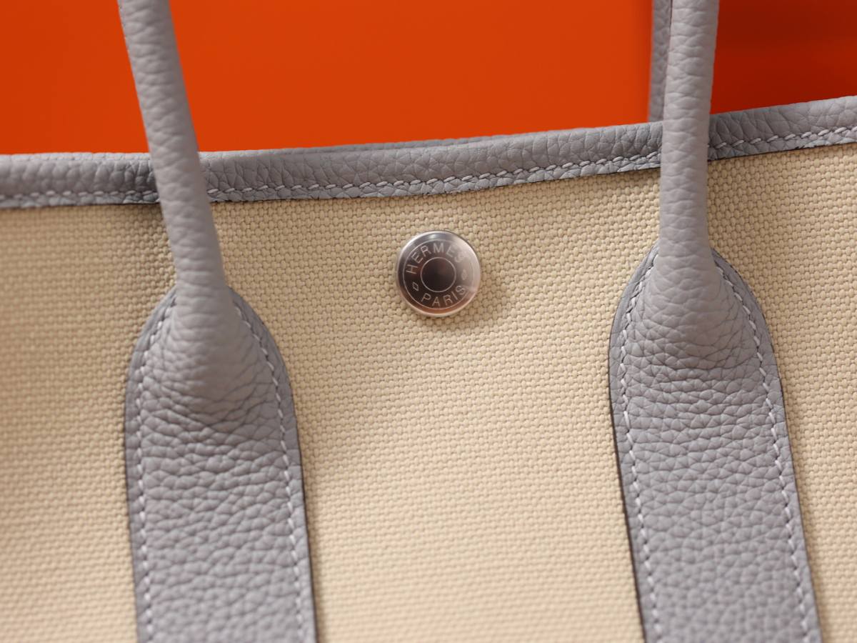 Best Replica Handbags Storehandmade Hermes Garden Party 23 bag in blue grey togo leather(Feb 2026 updated)-Labing Maayo nga Kalidad nga Peke nga Louis Vuitton Bag Online Store, Replica designer bag ru