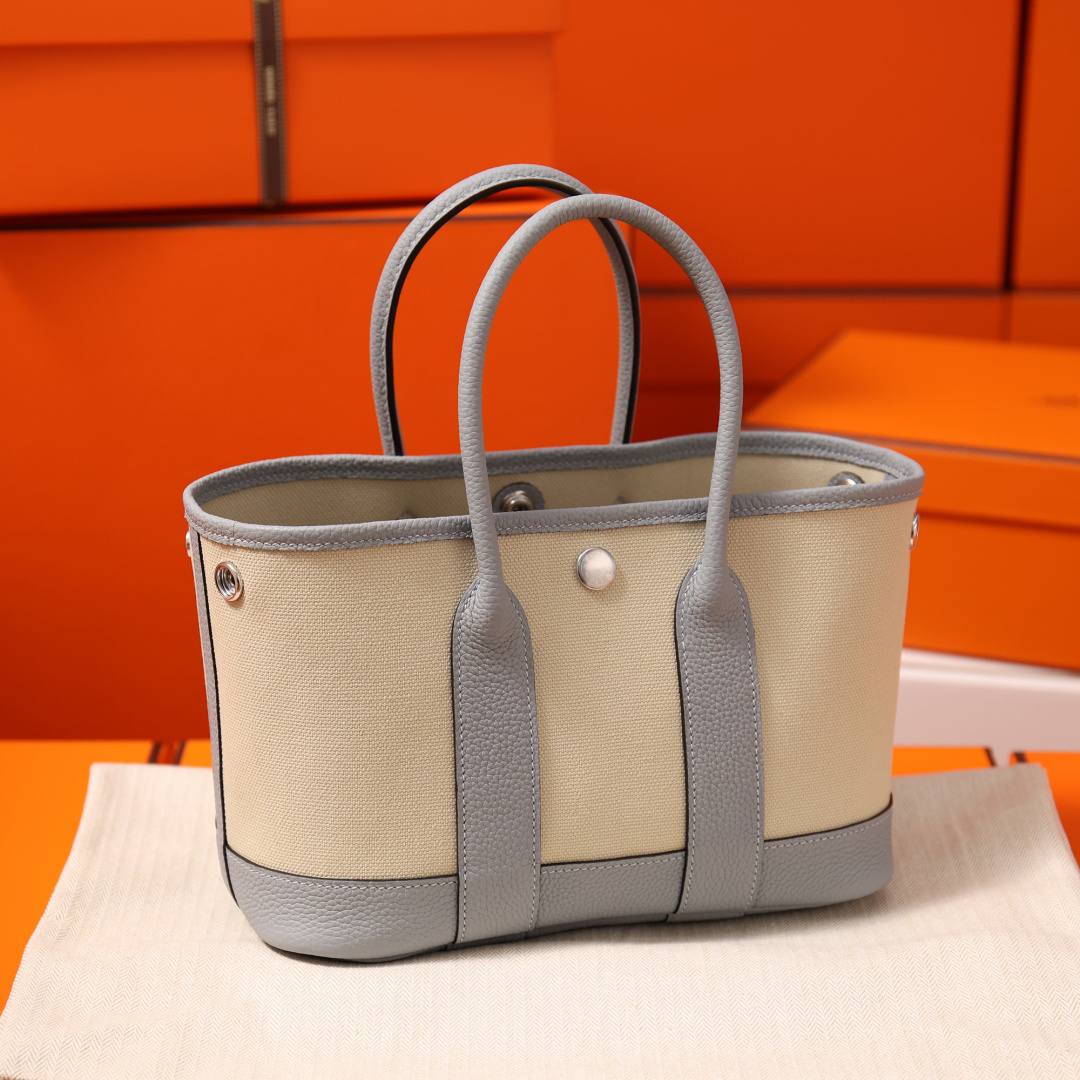 Best Replica Handbags Storehandmade Hermes Garden Party 23 bag in blue grey togo leather(Feb 2026 updated)-Labing Maayo nga Kalidad nga Peke nga Louis Vuitton Bag Online Store, Replica designer bag ru