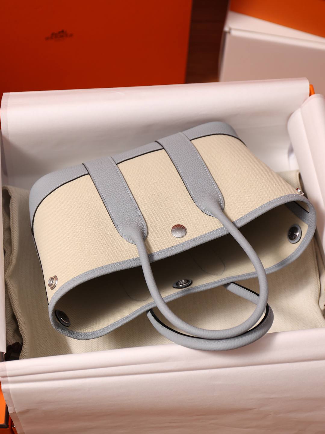 Best Replica Handbags Storehandmade Hermes Garden Party 23 bag in blue grey togo leather(Feb 2026 updated)-Labing Maayo nga Kalidad nga Peke nga Louis Vuitton Bag Online Store, Replica designer bag ru