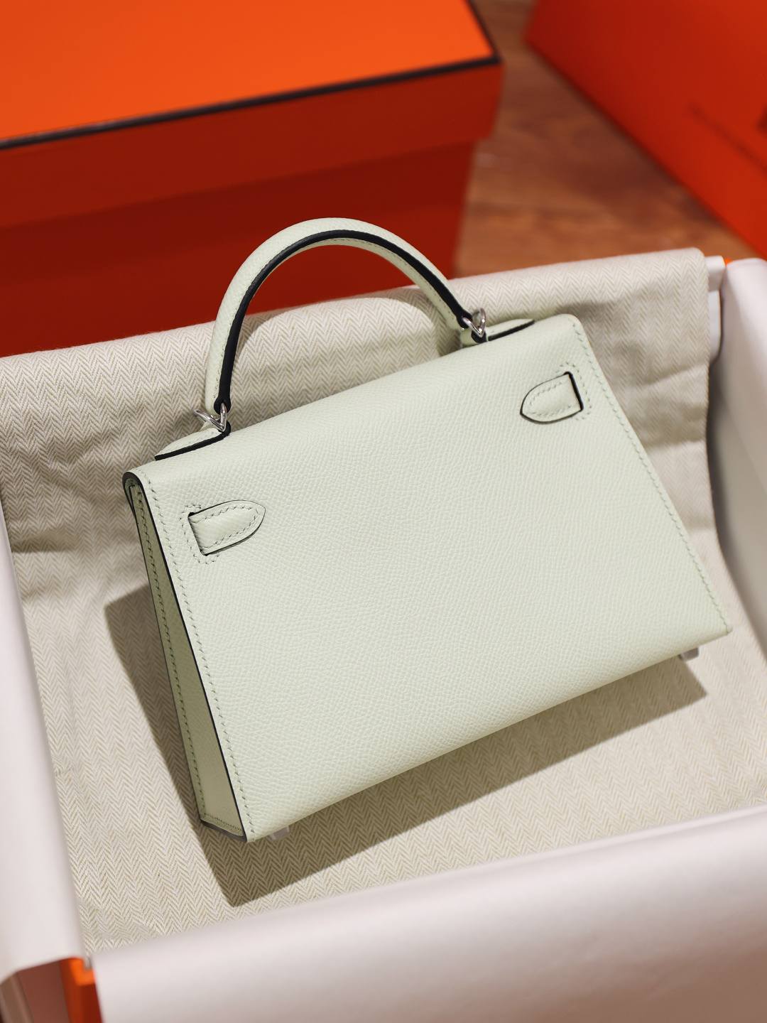 Best Replica Handbags Storehand made Hermes Mini Kelly 2 bag in bubble green in epsom leather review(Feb 2026 updated)-Botiga en línia de bosses falses de Louis Vuitton de millor qualitat, rèplica de bosses de disseny ru