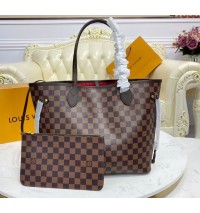 Louis Vuitton Damier Ebene Neverfull MM N41358