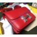 Hermes Lindy Constance 24cm H4423W-Rouge-Casaque
