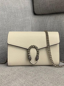 GG original calfskin dionysus mini chain bag 401231 white