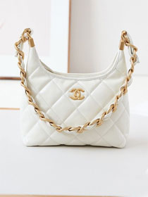 CC original lambskin small hobo handbag AS4922 white
