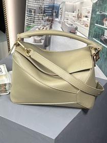 Loewe original calfskin small puzzle bag A510P60 olive