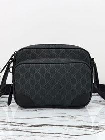 GG original canvas emblem medium crossbody bag 821160 black