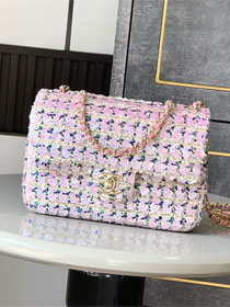 CC original sequins mini flap bag A69900 pink