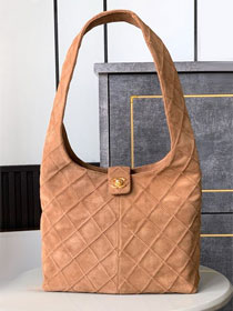 CC original suede small hobo handbag AS5302 brown