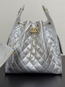 CC original grained calfskin 25 medium handbag AS5311 silver