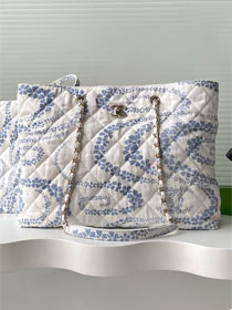 CC original denim shopping bag AS5429 blue