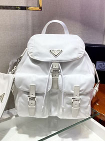 Prada original nylon medium backpack 1BZ811 white
