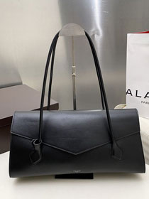 Alaia original calfskin teckel flap bag AL0011 black