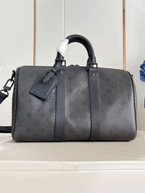 Louis vuitton original monogram eclipse keepall 35 M28370 black